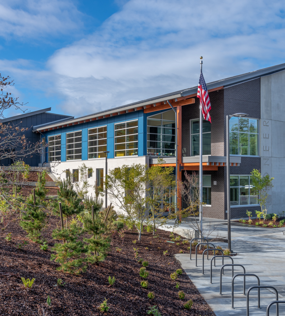 Pioneer Elementary School, exterior TCF Architecture
